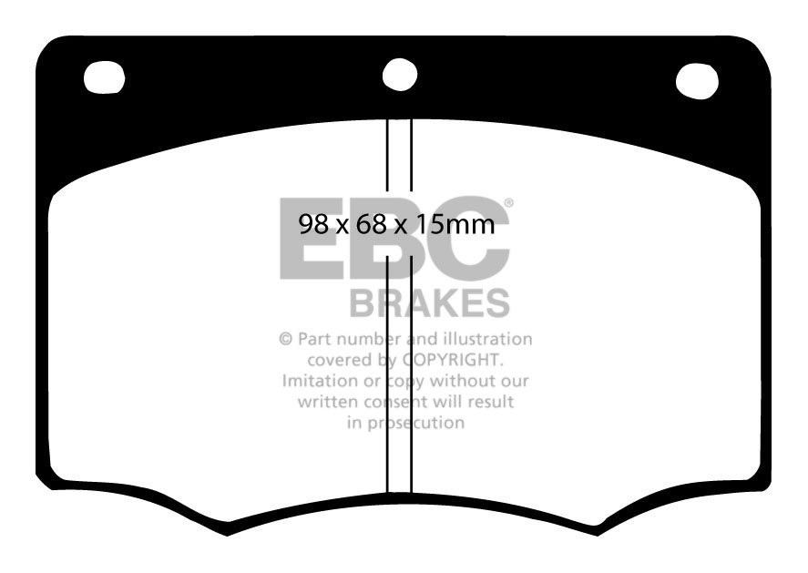 EBC Brakes FORD Granada 2.5 D 82-85 Remblokken voorzijde
