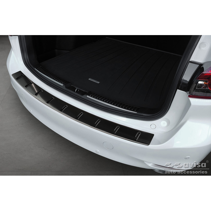 Black Stainless Steel Rear bumper protector  Mazda 6 III (GJ) Combi 2012- 'STRONG EDITION'