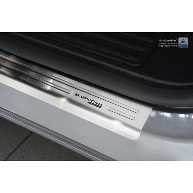 Inox door sill protectors  Volkswagen Transporter T6 2015- & FL 2019- 'Special Edition' - 2-pieces