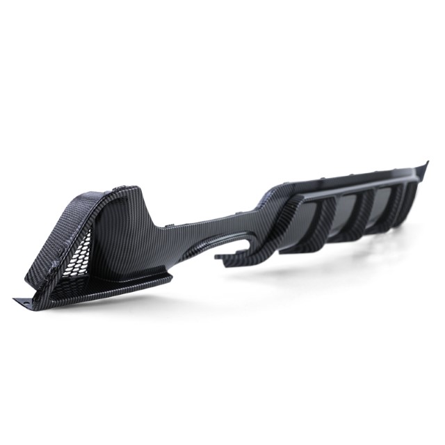 Diffuser passend voor BMW 4-serie F32 / F36 2013- Carbon Look M-Pakket Dubbel Links