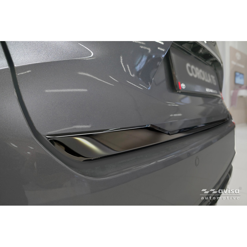 Avisa Black Chrome Stainless Steel Tailgate Trim  Toyota Corolla Touring Sports (E21) 2019-