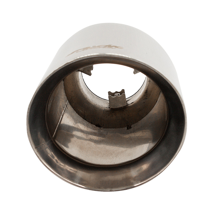 Simoni Racing Exhaust Tip Round/Slanting Inox - Ø114xL210mm - Installation ->60mm