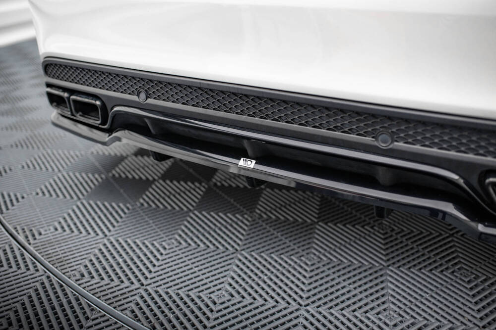 Diffuser passend voor Mercedes C63 AMG W205 S205 Maxton Glans Zwart
