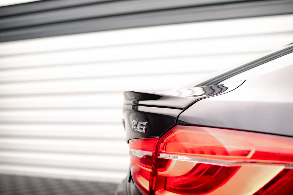 Spoiler passend voor BMW X6 M pakket F16 Maxton Glans Zwart