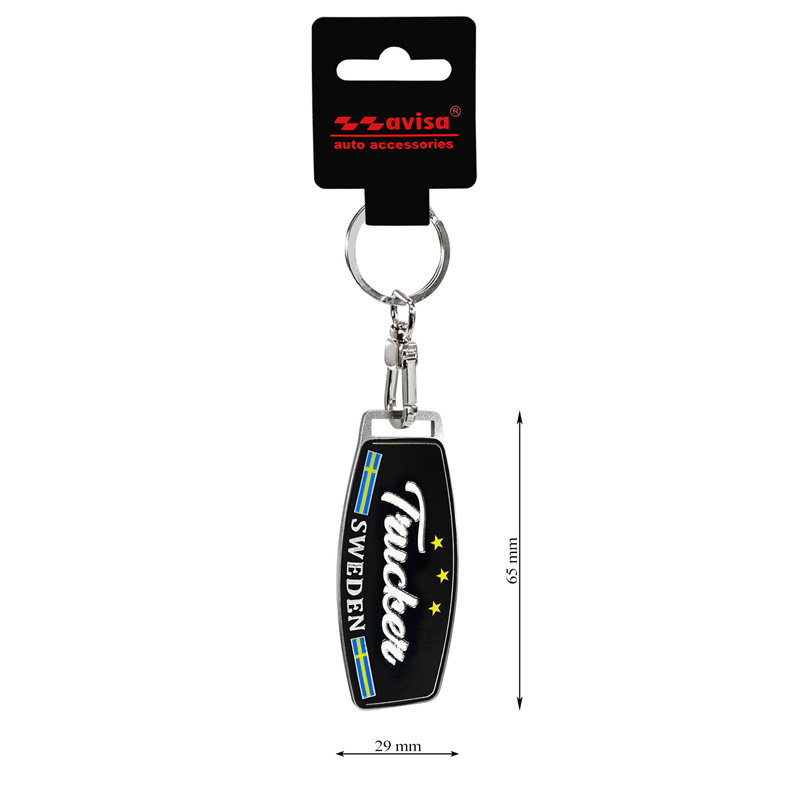 Stainless steel key chain - Trucker/Sweden