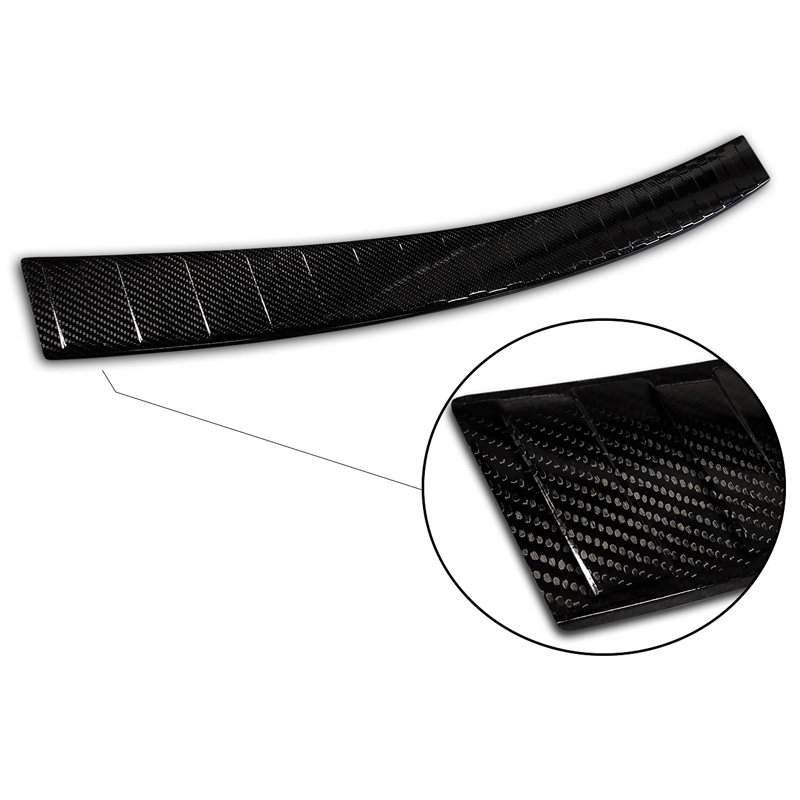 Real 3D Carbon Rear bumper protector  Seat Alhambra 2010- 'Ribs'