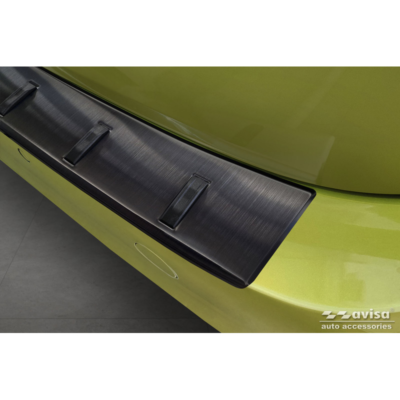 Black Stainless Steel Rear bumper protector  Volkswagen ID.Buzz + Cargo 2022- 'STRONG EDITION'