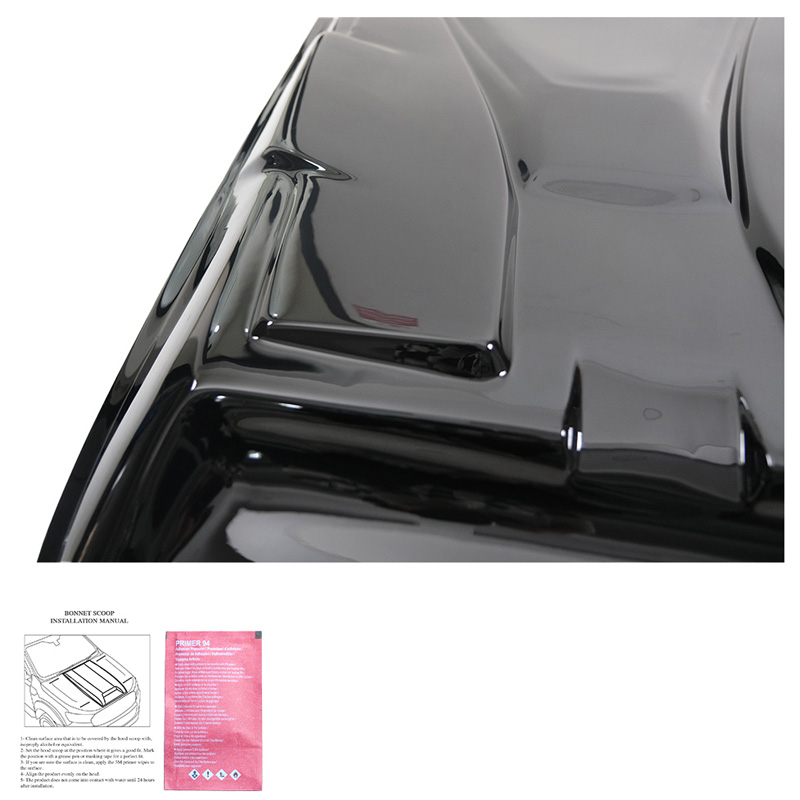 Bonnet Scoop  Nissan Navara NP300 (D23) 2014-2021 - Gloss black