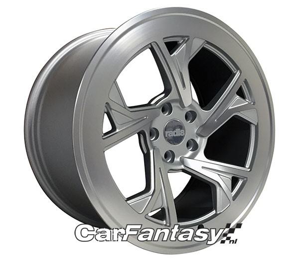 RADI8 C5 8.5x19 5x112 45 Matt silver/Machine face 66,6 Velgen
