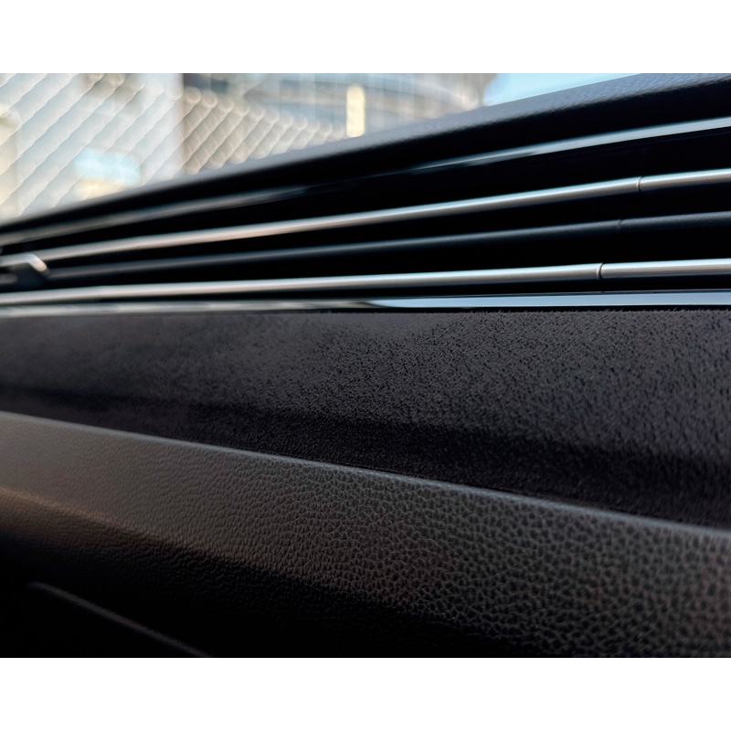 Foliatec Cockpit Design Film Panther Wrap (Alcantara-Look) - Black - 75x140cm