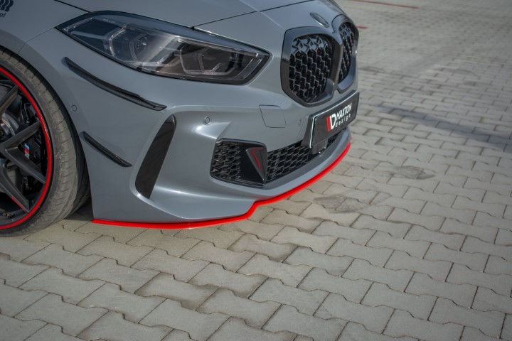 Voorspoiler passend voor BMW 1 Serie F40 M-Pack/ M135i Glans Rood V4
