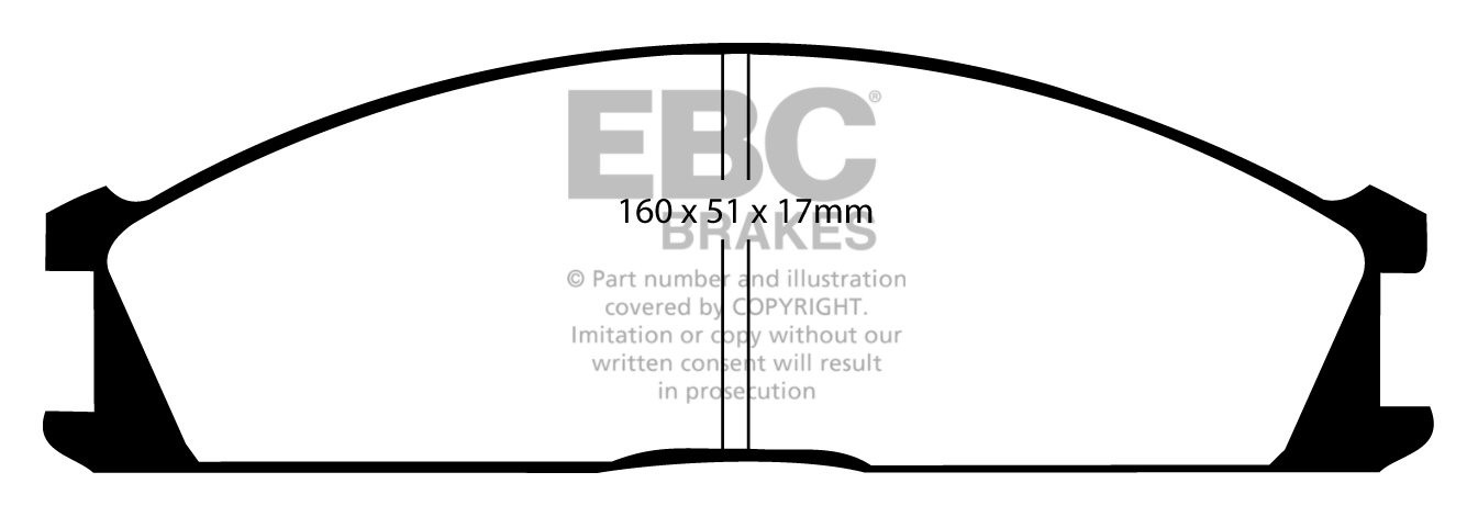 EBC Brakes NISSAN BEDRIJFSWAGEN Pick Up 2.5 TD (D22) 97-2002 Rem