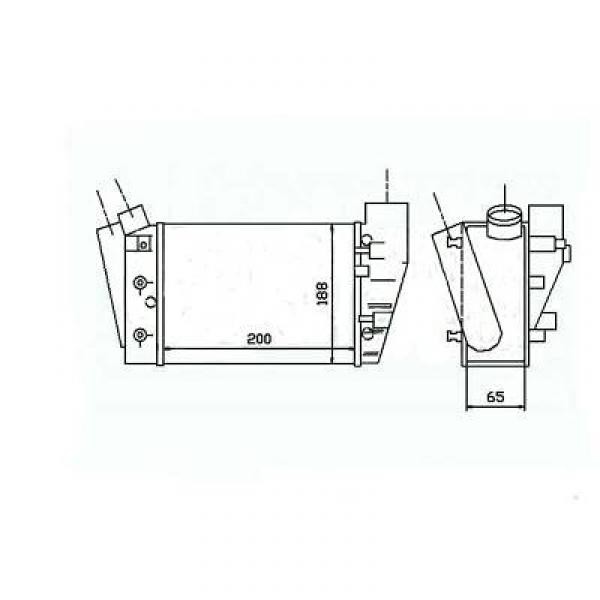 Intercooler AUDI A4 00->> 193x200x64 2.5 TDI