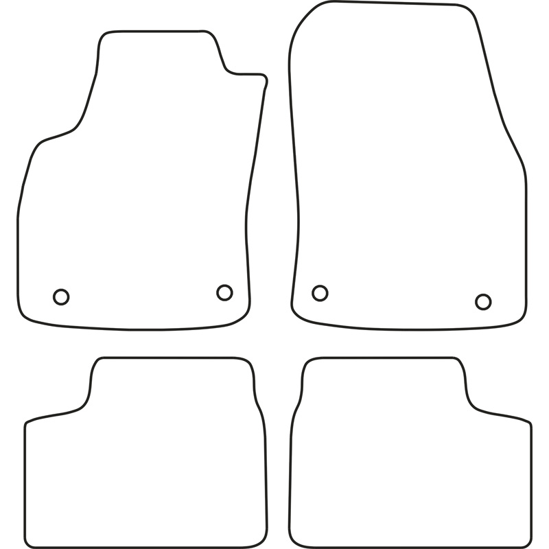Set car mats  Opel Astra H 2004-2009