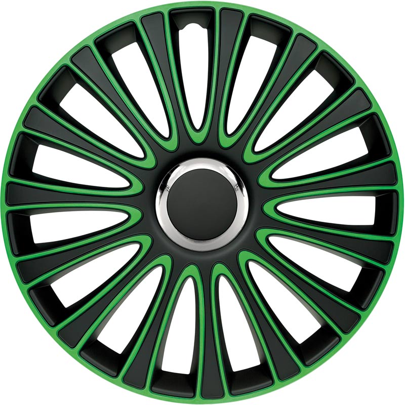 Set wheel covers LeMans 14-inch black/green