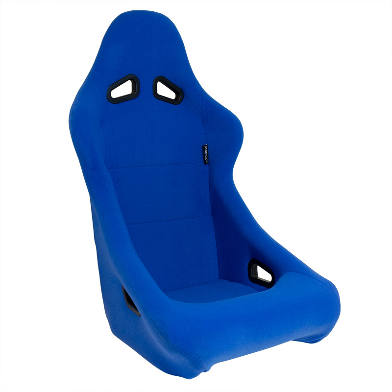 Sport seat 'Zandvoort' - Blue - Non-reclinable back-rest - incl. slides