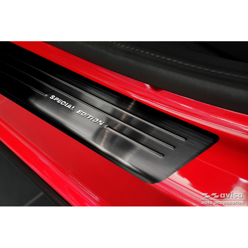 Black Inox door sill protectors  Renault Arkana 2020- - 'Special Edition' - 4-pieces