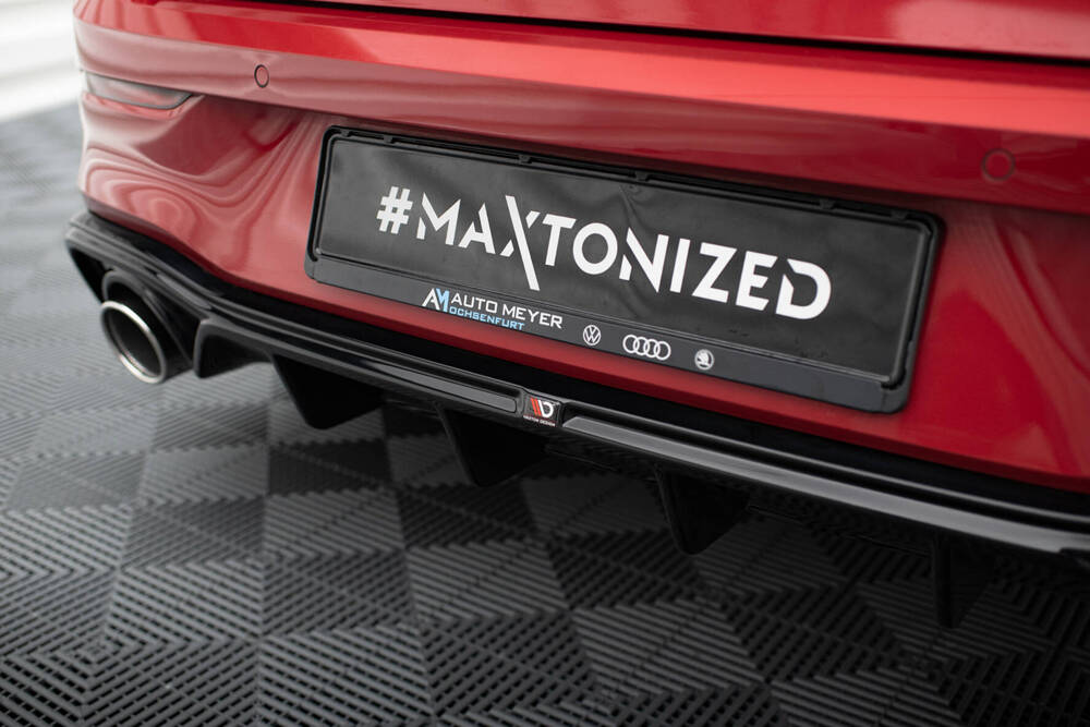 Diffuser passend voor VW Golf GTE MK8 + Zwarte Uitlaatsierstukken