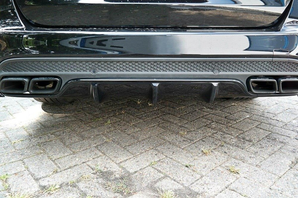 Diffuser passend voor Mercedes C-Class S205 63AMG Limousine/Estate Glans Zwart