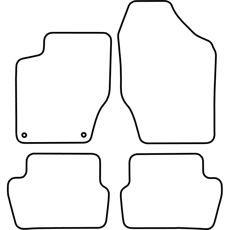 Set velour car mats  Citroen C4 & DS4 2010-