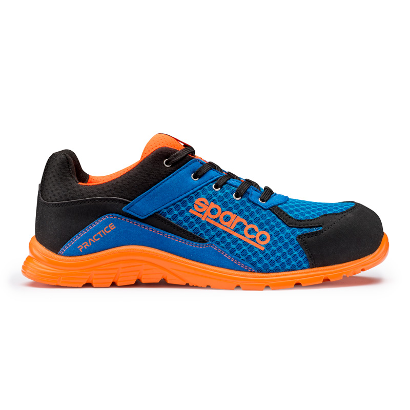 Sparco Lightweight Safety Shoes Practice S1P Niki Blue/Orange EU Size 41