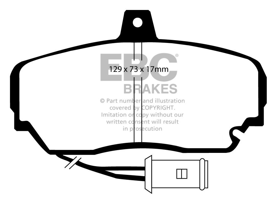 EBC Brakes HONDA Legend 2.7 (SA) 87-88 Remblokken voorzijde gree