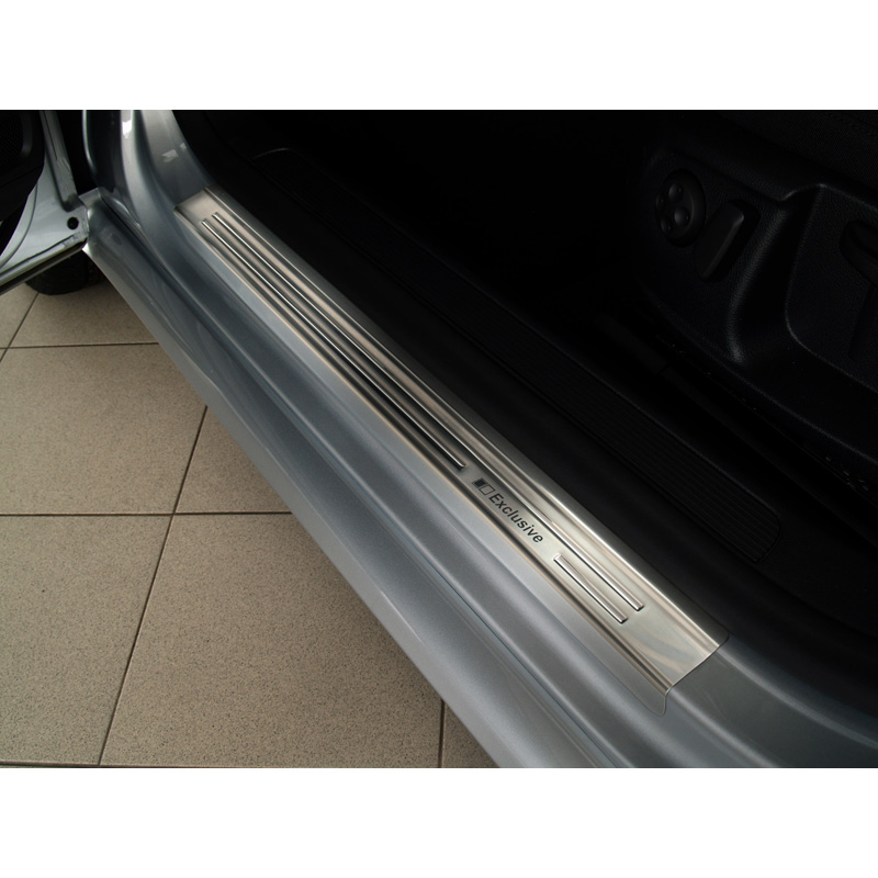 Inox door sill protectors  Volkswagen Passat 3C Sedan/Variant 2005-2014 - 'Exclusive' - 4-pieces