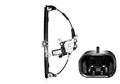 raammechanisme, incl motor, voor, rechts Fiat Palio, 1997-2004