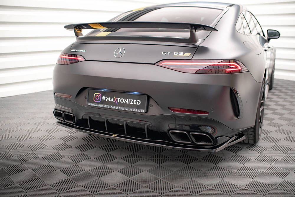 Diffuser passend voor Mercedes AMG GT63 Aero pack Maxton Glans Zwart