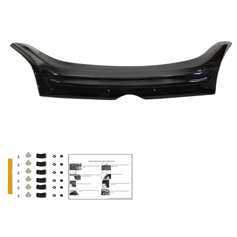 Bonnet Protector  Fiat Doblo 2nd Gen. Facelift 2015-2020 - Gloss black