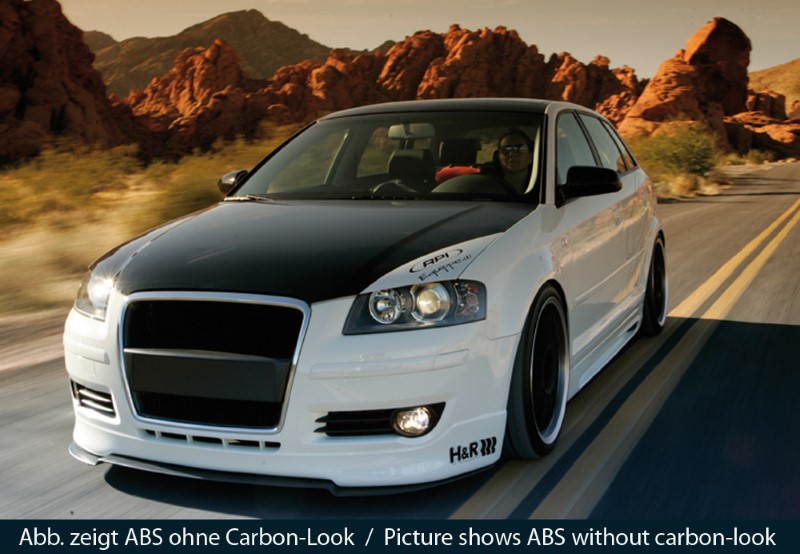 Spoilerzwaard Carbon-look Voor Spoilerlip Audi A3 8P Facelift AB