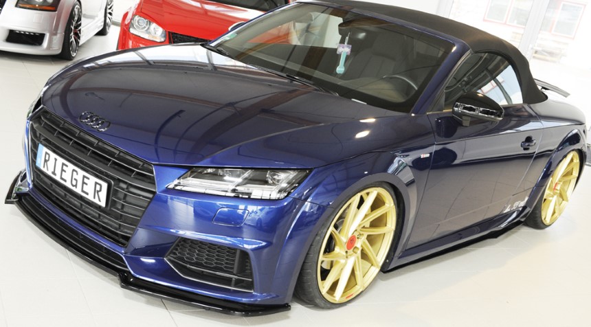 Zijskirts passend voor Audi TT S/RS 8J1-FV/8S 16-18 ABS Rieger (Set)