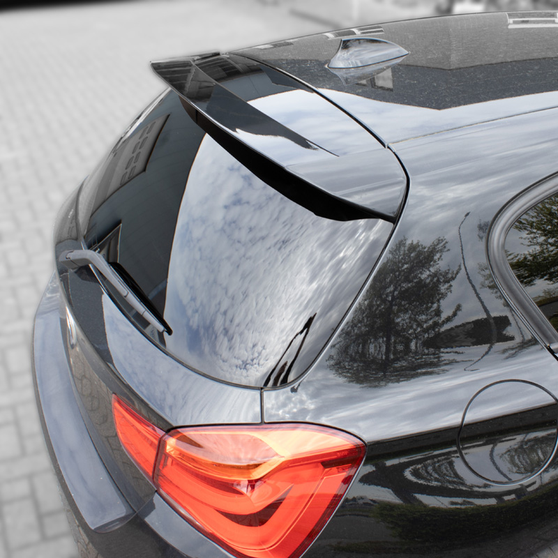 Roof spoiler  BMW 1-Series F20/F21 3/5-doors 2011-2019 (ABS Glossy Black)
