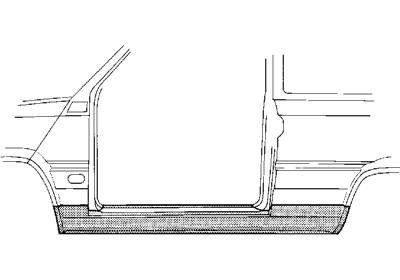 dorpel, rechts Fiat Cinquecento, 1991-2000