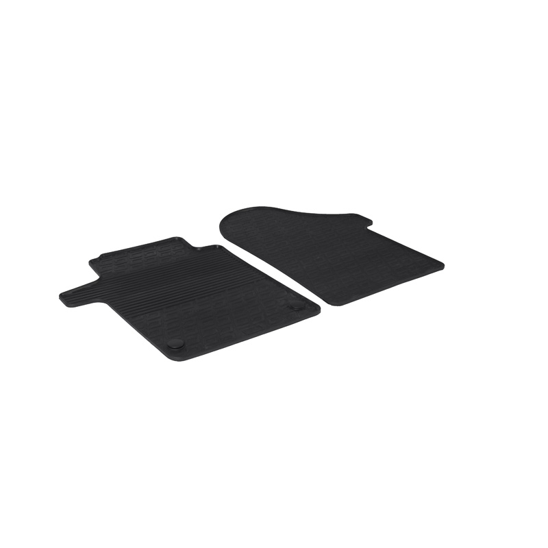 Rubber car mats set  Mercedes V-Class 2014-2019 & 2019- (G profile 2-pieces)