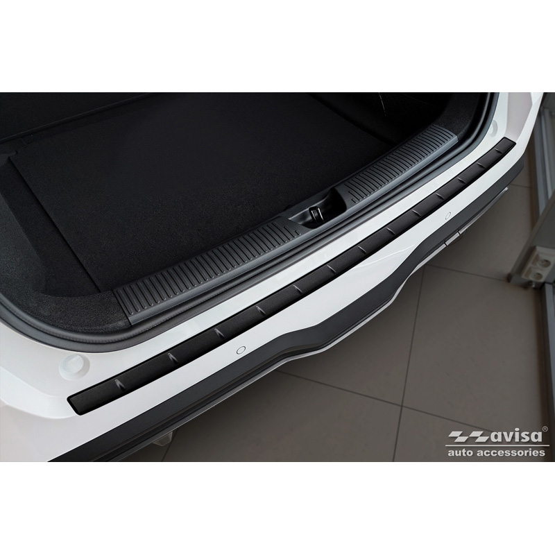 Matt Black Stainless Steel Rear bumper protector  MG 4 (EV) 2022- 'Ribs'