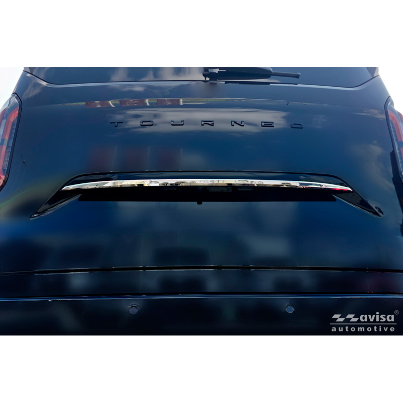 Avisa Chrome Stainless Steel Trunk Tailgate Trim Cover  Ford Tourneo Custom II (V710) 2023- (with rear hatch)