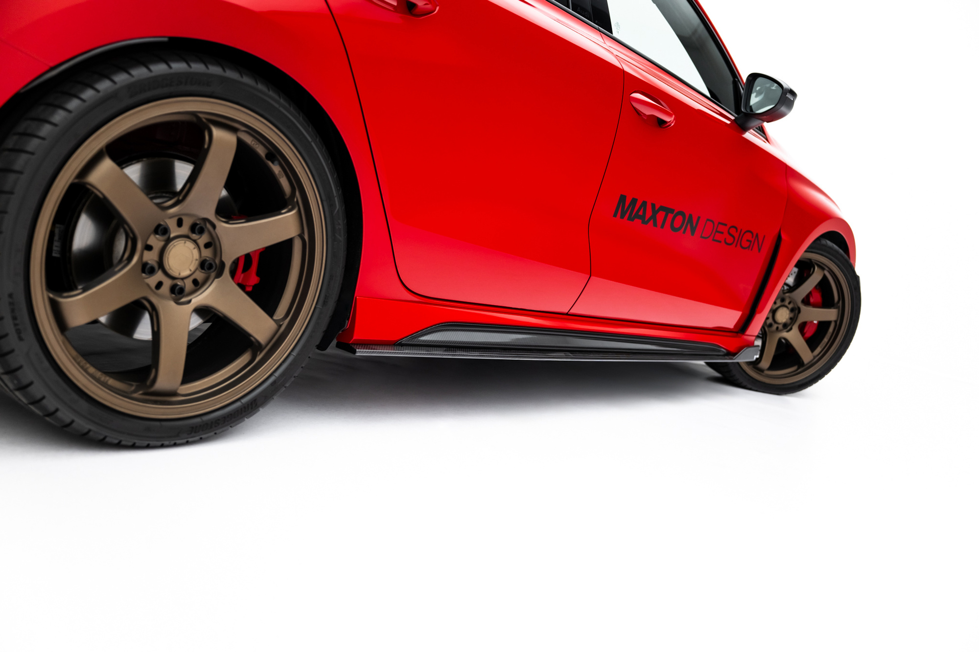 Set of Prepreg Carbon Fiber Zijskirts passend voor Audi RS3 Sedan 8Y Facelift – Maxton Design