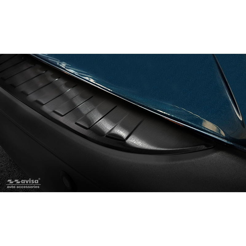 Black Stainless Steel Rear bumper protector  Mazda CX-3 2015-2022 'Ribs'