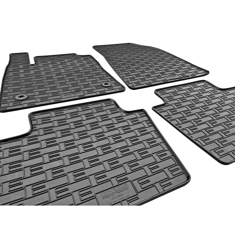 Rubber car mats set  MG 4 (EV) 2022- (4-pieces + fixing system)