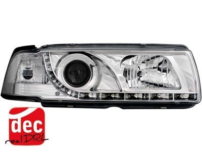 Headlights BMW E36 Coupe/Cabrio 92-98 Devil Eyes Dlite LED Chrom