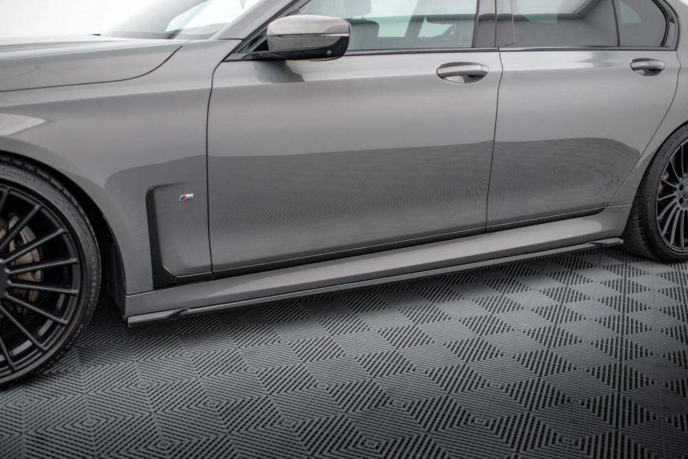 Zijskirts passend voor BMW 7-Serie G11 M-Pakket Glanzend Zwart V2