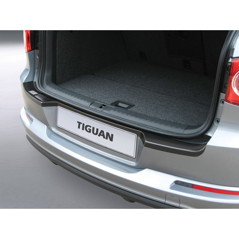 ABS Rear bumper protector  Volkswagen Tiguan 4x4 2007-2016 (for models with factory fitted tow hook) Black