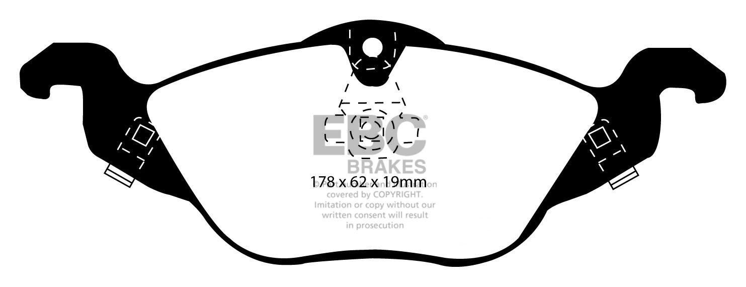 EBC Brakes VAUXHALL (OPEL) Astra 1.4 2001-2005 Remblokken voorzi