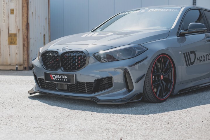 Voorspoiler passend voor BMW 1 Serie F40 M-Pack/ M135i Glans Zwart V5