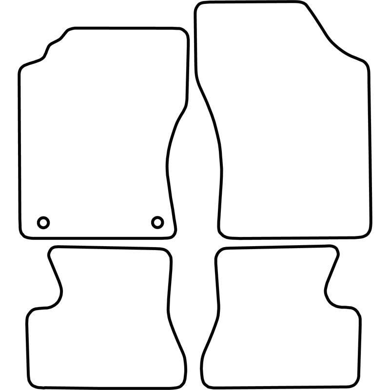 Set car mats  Daihatsu Cuore 1995-1998