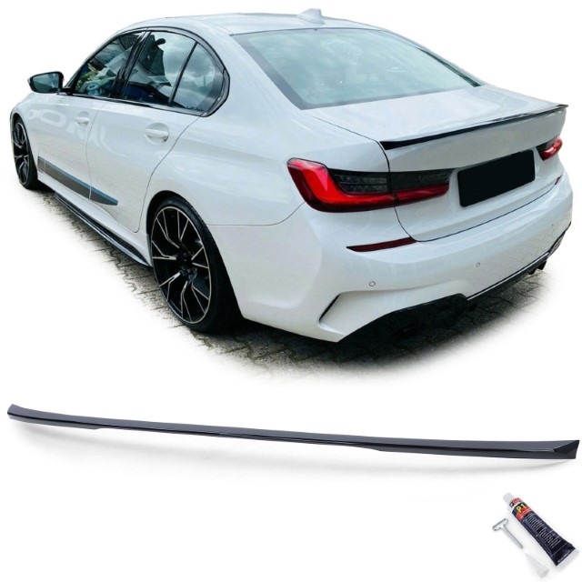 Spoiler passend voor BMW 3 Serie G20 Sport Glans Zwart