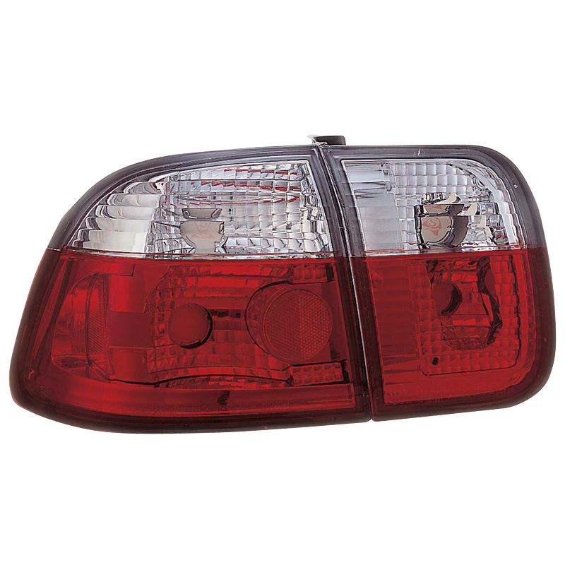 Set Tail Lights  Honda Civic Sedan 1996-2001 - Red/Clear