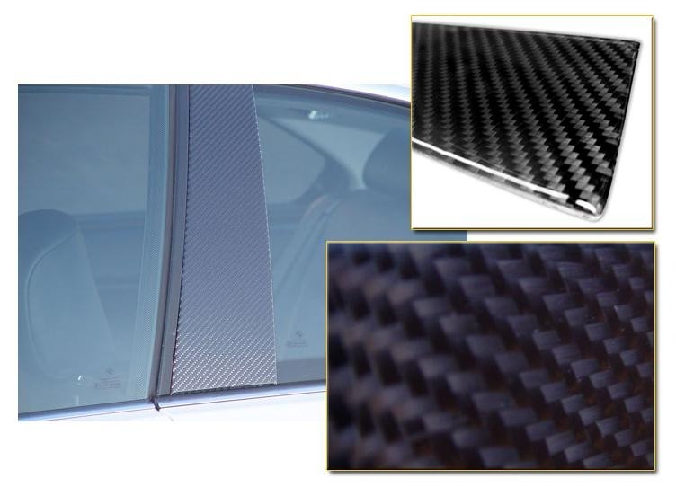 Carbon exterieur frameen Audi A6 Sedan 97-04 front de windowspij
