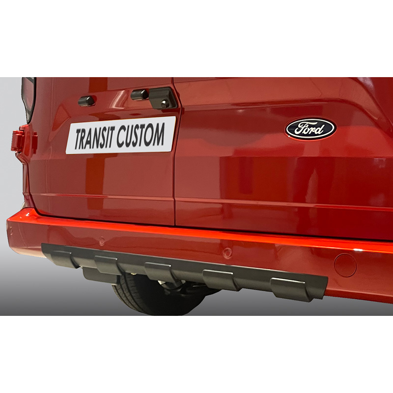 RGM Rear bumper skirt 'Skid-Plate'  Ford Transit Custom / Tourneo Custom 2023- Black (ABS)